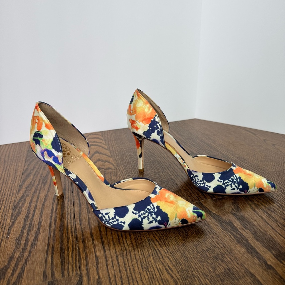 Vince Camuto Floral Print Women's Heels Size 7.5